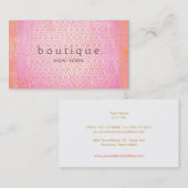 Kleurrijke exotische Mode Boutique Pink Elegant Ch Visitekaartje (Voorkant / Achterkant)