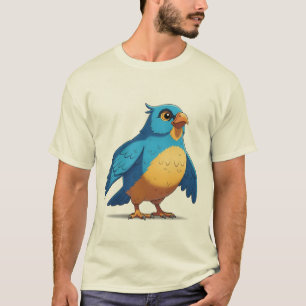Kleurrijke Exotische Vogel Illustratie Geïsoleerd T-shirt
