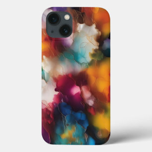 Kleurrijke explosie alcohol inkt Case-Mate iPhone case