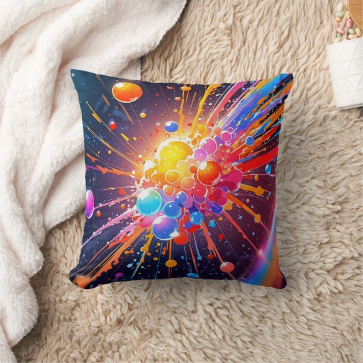 Kleurrijke explosie en energie in uw huis kussen (Deken)