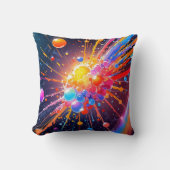 Kleurrijke explosie en energie in uw huis kussen (Voorkant)