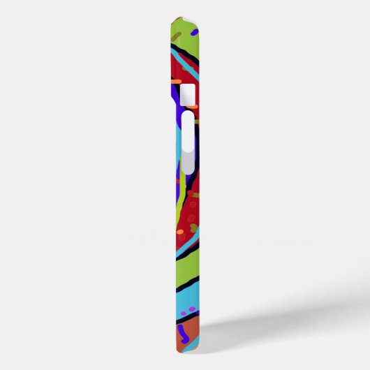 Kleurrijke explosie in gepersonaliseerde cirkels Case-Mate iPhone case (Achterkant / Links)