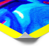 Kleurrijke explosiepatroon poster (Hoek)
