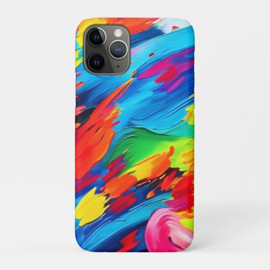Kleurrijke explosieve schilderkunst Case-Mate iPhone case (Achterkant)