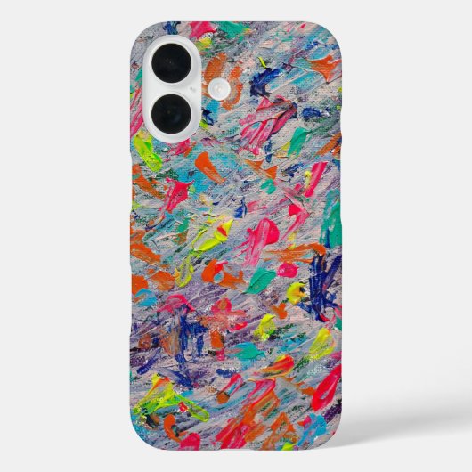 Kleurrijke Expressie in Acrylverf Case-Mate iPhone Case (Achterkant)