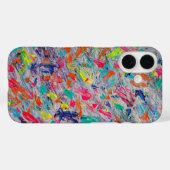 Kleurrijke Expressie in Acrylverf Case-Mate iPhone Case (Achterkant (horizontaal))