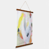 Kleurrijke Expressieve Abstract Schilderkunst Kuns Hangend Wandkleed (Gebogen)