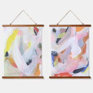 Kleurrijke Expressieve Abstract Schilderkunst Kuns Hangend Wandkleed
