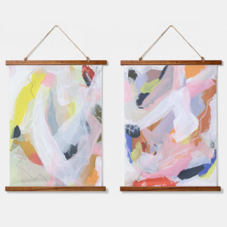 Kleurrijke Expressieve Abstract Schilderkunst Kuns Hangend Wandkleed
