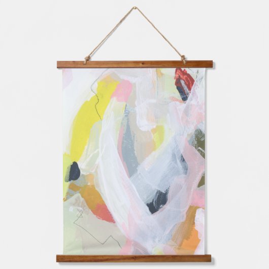 Kleurrijke, expressieve Abstracte schilderkunst Hangend Wandkleed (Voorkant)