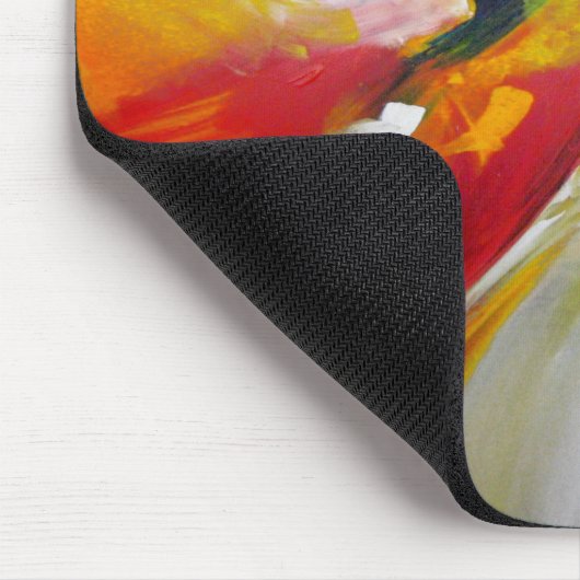 Kleurrijke expressionist Abstracte Sjabloon Modern Muismat (Hoek)