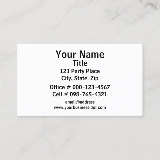 Kleurrijke Eye Catching Confetti Toss Over White Visitekaartje (Achterkant)