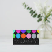 Kleurrijke Eyeshadow Palette makeUp artistieke cos Visitekaartje (Staand voorkant)