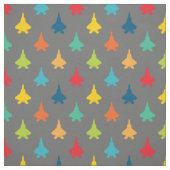 Kleurrijke F-22 Raptor Fighter Jet Pattern Primari Stof (Swatch)