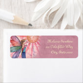 Kleurrijke Fairy Art retour adreslabels Etiket (Insitu)