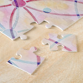 kleurrijke Faith Cross Puzzle Legpuzzel (Zijkant)