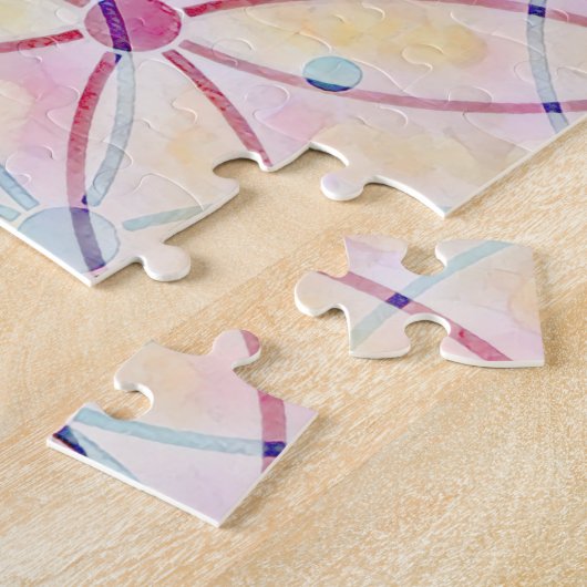  kleurrijke Faith Cross Puzzle Legpuzzel (Zijkant)