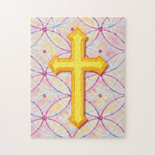 kleurrijke Faith Cross Puzzle Legpuzzel