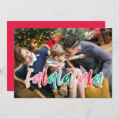 Kleurrijke Falalala Holiday Kaart (Voorkant / Achterkant)