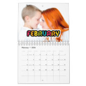 Kleurrijke familie fotokalender 2026 kalender (Feb 2026)