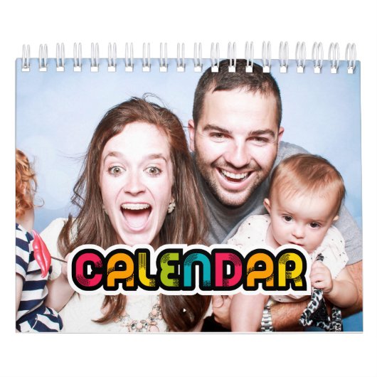 Kleurrijke familie fotokalender 2026 kalender (Hoes)