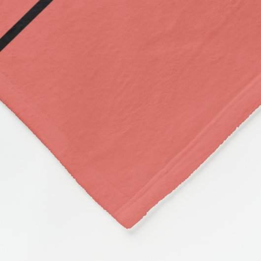 Kleurrijke familie koraal fleece deken (Hoek)