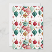 Kleurrijke familiefoto Vrolijk kerstfeest Feestdagenkaart (Achterkant)