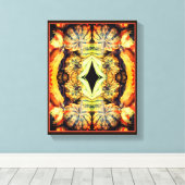 Kleurrijke Fancy bronnen Sluit Abstract af Canvas Afdruk (Insitu (Houten vloer))