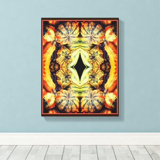 Kleurrijke Fancy bronnen Sluit Abstract af Canvas Afdruk (Insitu (Houten vloer))