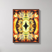 Kleurrijke Fancy bronnen Sluit Abstract af Canvas Afdruk (Voorkant)