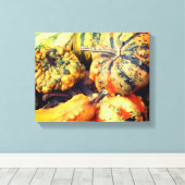 Kleurrijke Fancy bronnen sluiten op Canvas Afdruk (Insitu (Houten vloer))