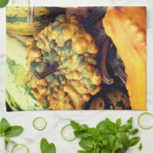 Kleurrijke Fancy bronnen sluiten op Theedoek (Gevouwen)