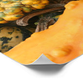 Kleurrijke Fancy kalebassen Close Up Mirror Abstra Poster (Hoek)