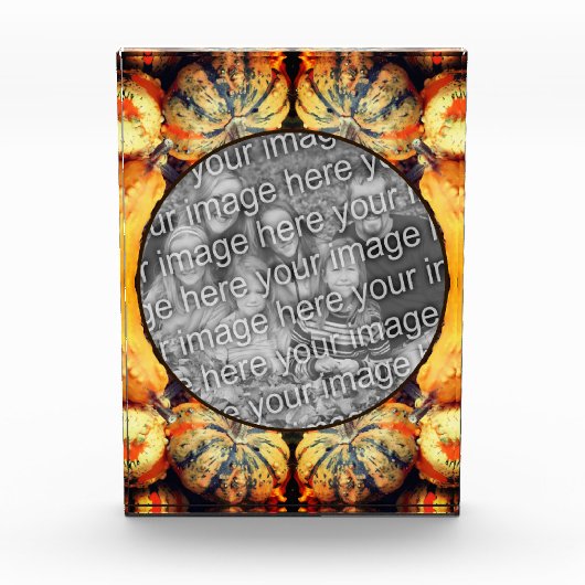 Kleurrijke Fancy kalebassen Creëer uw eigen Fotoblokken (Voorkant)