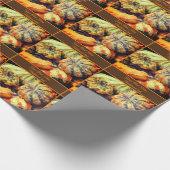 Kleurrijke Fancy kalebassen gepersonaliseerd Cadeaupapier (Hoek)