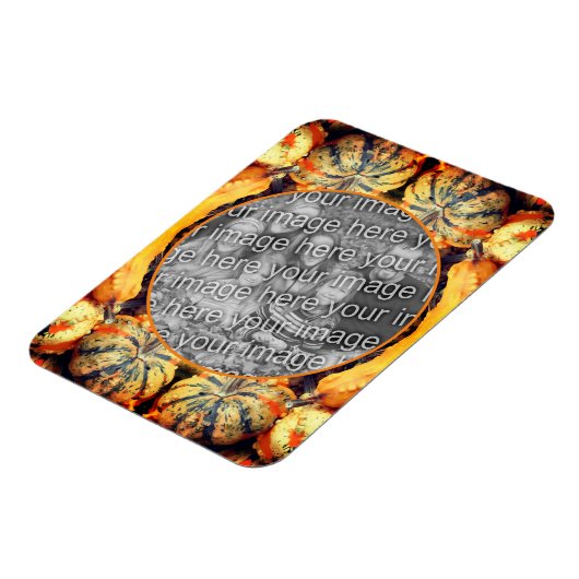 Kleurrijke Fancy kalebassen Lijst Creëer Uw eigen  Magneet (Linkerzijde)