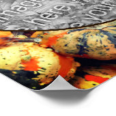 Kleurrijke Fancy kalebassen Lijst Creëer Uw eigen  Poster (Hoek)