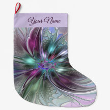 Kleurrijke Fantasie Abstracte Fractale Kunst Bloem