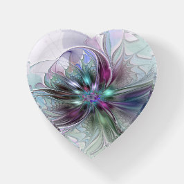 Kleurrijke Fantasie Abstracte Kunst Fleurhart