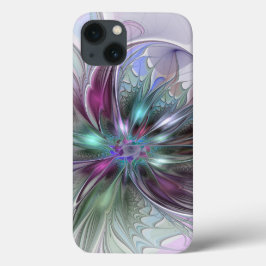 Kleurrijke Fantasie Abstracte Moderne Fractale Blo Case-Mate iPhone Case