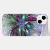 Kleurrijke Fantasie Abstracte Moderne Fractale Blo Case-Mate iPhone Case (Achterkant (horizontaal))