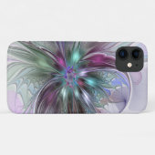 Kleurrijke Fantasie Abstracte Moderne Fractale Blo Case-Mate iPhone Case (Achterkant (horizontaal))