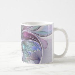 Kleurrijke Fantasie Abstracte Moderne Fractale Blo Koffiemok