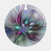 Kleurrijke Fantasie Abstracte Moderne Fractale Blo
