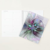 Kleurrijke Fantasie Abstracte Moderne Fractale Blo Planner (Display)