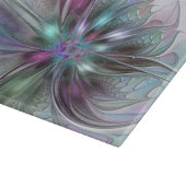 Kleurrijke Fantasie Abstracte Moderne Fractale Blo Snijplank (Hoek)