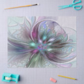 Kleurrijke Fantasie Abstracte Moderne Fractale Blo Tissuepapier (Craft)