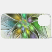 Kleurrijke Fantasie Bloem Modern Abstract Fractal Case-Mate iPhone Case (Achterkant (horizontaal))