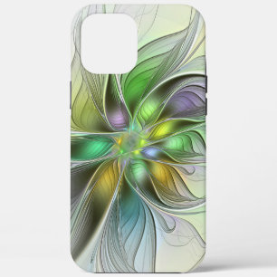 Kleurrijke Fantasie Bloem Modern Abstract Fractal iPhone 12 Pro Max Hoesje