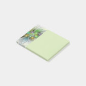 Kleurrijke Fantasie Bloem Modern Abstract Fractal Post-it® Notes (Schuin)
